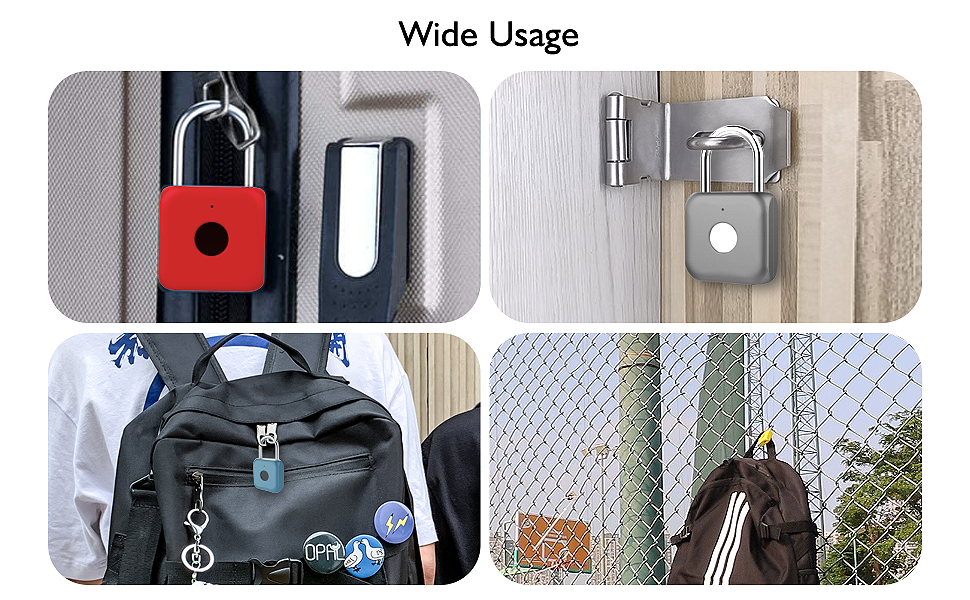 Fingerprint Padlock eLinkSmart Digital Padlock Locker Lock Metal
