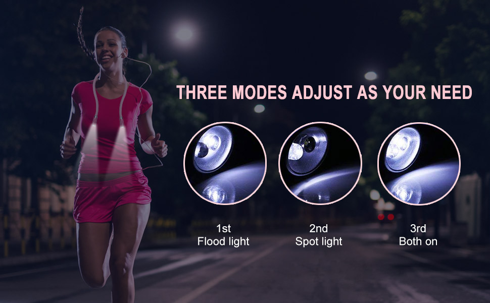 Rechargeable Reading Book Light-Pink