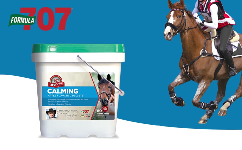 Formula 707 Calming Kit Equine Supplement with Fast Acting
