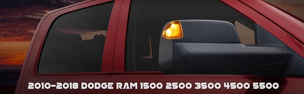 2011 2012 2013 2010 2014 dodge ram 1500 2500 3500 mirror turn signal light led side mirror lights