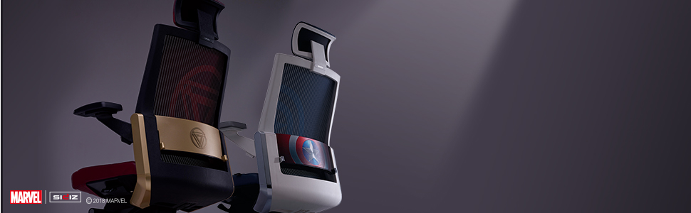 marvel licensed iron man chair and captain america chair ergonomic comfort