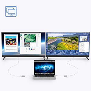 You can enjoy the dual-display streaming