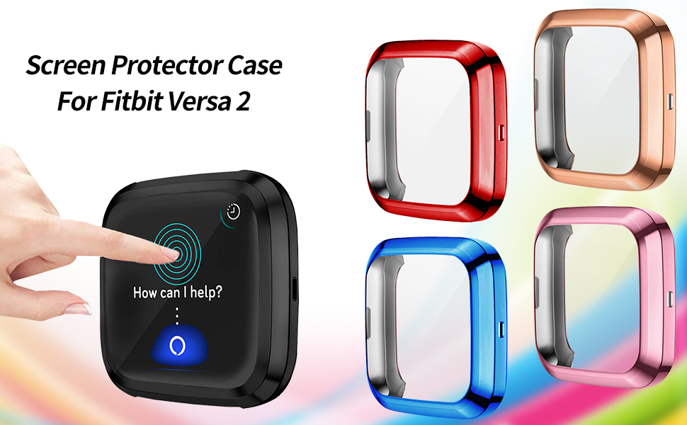 [8Pack] Screen Protector Case Compatible with Fitbit Versa