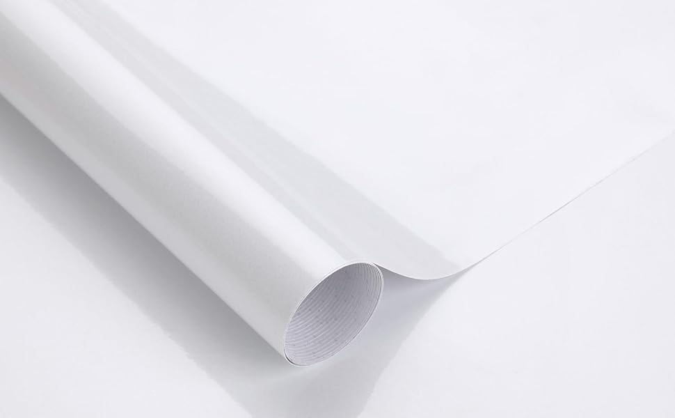 Oxdigi White Contact Paper Decorative 24 x 196 inches for