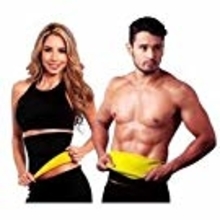 DAZIBAO® Shaper Belt Non-Tearable Tummy Trimmer Slimming Belt for Men and Women (Size M, L, XL, XXL, 3XL, 4XL) (Black) BELT