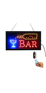 Led Bar Signs with Remote Controller