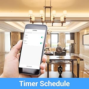 white smart light bulbs timer schedule