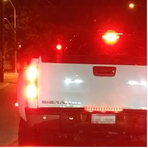 iJDMTOY 17-Inch Trunk Tailgate Red LED Tail/Brake Light Bar Compatible w/ Ford GMC Chevy, etc Truck