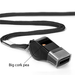 Whistle with Lanyard and Mouth Grip, Loud Sports Whistles, Perfect for Coaches, Referees, Emergency