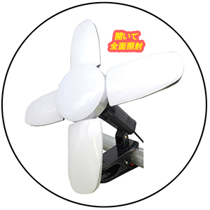 Amazon.co.jp: LED電球付 屋内用作業灯 クリップランプ スーパー