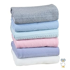 pink baby girl knit blanket soft comfort snuggles hearts warm cozy quality 