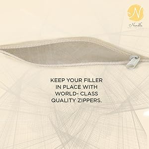 Zipper Of Nendle Cushion Covers