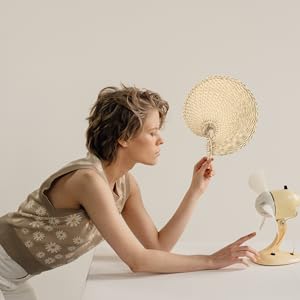 Amazon.co.jp: WOFASHPURET 1個 ファン うちわ 織る シュロの葉