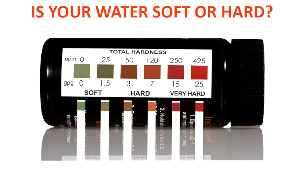 JNW Direct Water Total Hardness Test Strips, 150 Strip MEGA Pack, Best Kit for