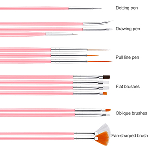 15 Stück Nail Art Design Pinsel Set