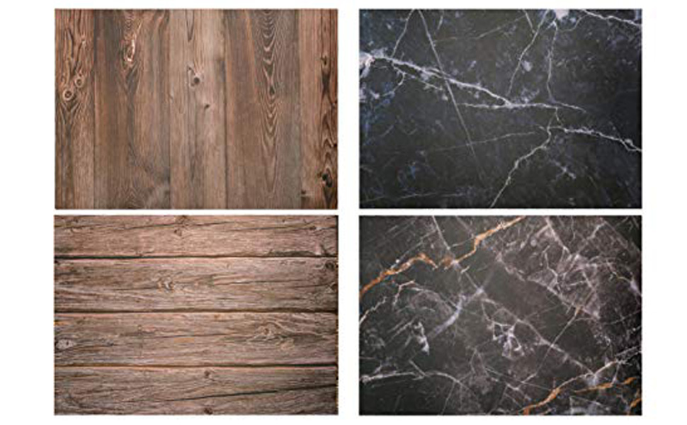 Store2508 (Pack of 2) Flat Lay Flatlay Tabletop Photography Backdrop Background for Food