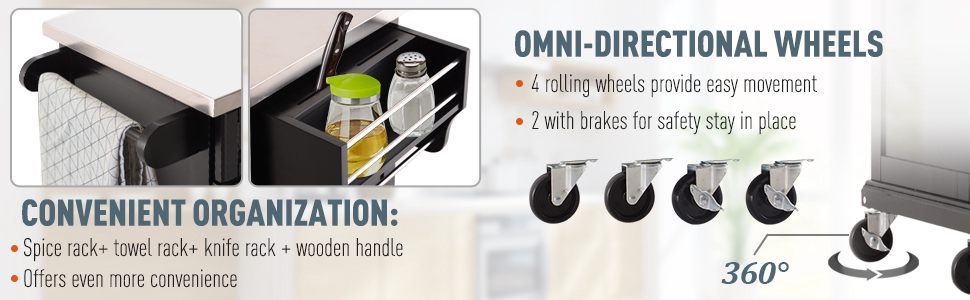 rolling kitchen island