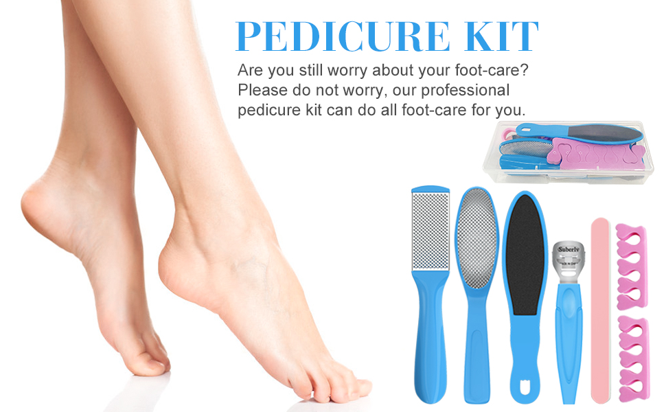 Trooer Professional Pedicure Kit 22 in 1 Stainless Foot