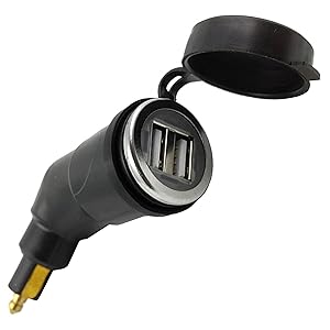 と*え様 新品　BMW Motorrad 純正 USBソケット（ヘラーソケットと Wunderlich USB デュアルソケット USB電源 TypeA&C (純正ヘラー