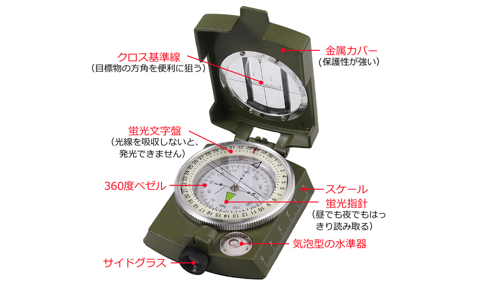 べザード社　コンパス　方位磁石 No.135 方向コンパス 1個 SK(新潟精機) 【通販モノタロウ】