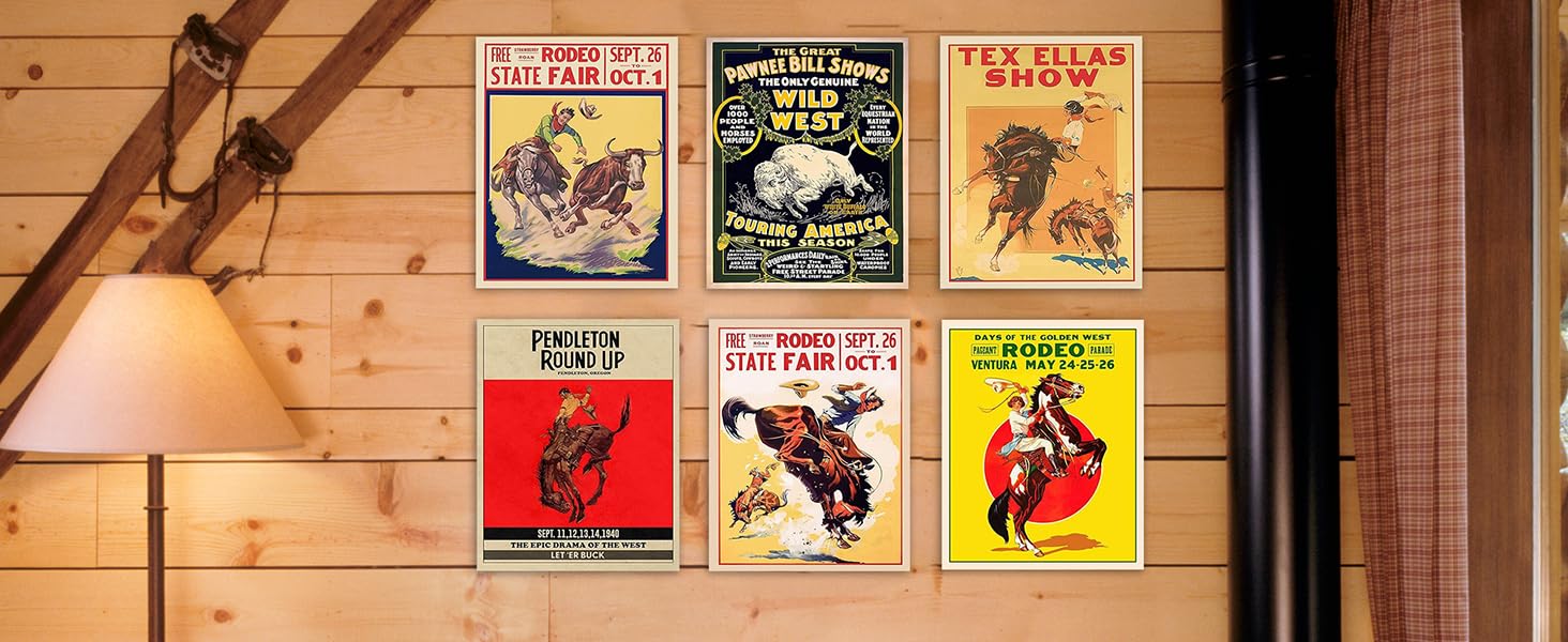 Amazon.com: Cowboy Rodeo Publicity Vintage Decor, Cute