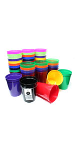 plastic, stadium, cup, party, reusable, bpa-free, dishwasher safe, 50 pack, set, bulk, logo-free, 