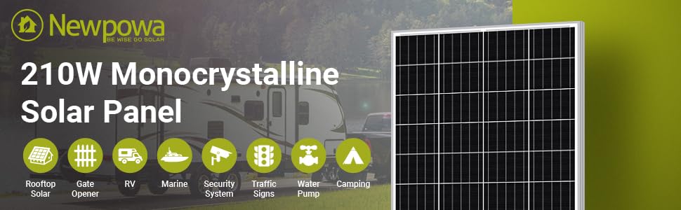 BUY A 210W SOLAR PANEL 12V IN BANGLADESH Buy a 210W Solar Panel 12V in Bangladesh 1 newpowa 210w solar panel Monocrystalline