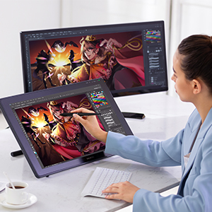 drawing tablet with screen,graphics monitor, Intuos, Cintiq,animation, display,art,drawing monitor