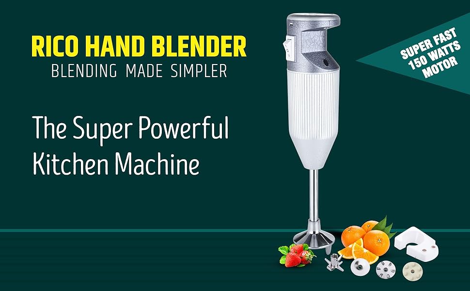Buy Rico Hand Blenders for Kitchen Low Noise 1 Year Free Replacement
