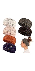 Twist gestrickte Stirnbänder Winter Ohrenwärmer