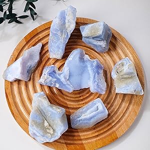 青色アゲートスライス置物特大3.5kg本立てにも Amazon | theory xyz 瑪瑙 置物 (めのう) 原石 台付き 青瑪瑙