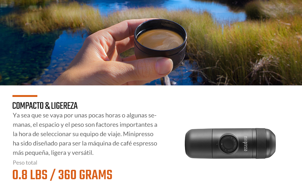 WACACO Minipresso GR, Cafetera Espresso Portatil Compatible con ...