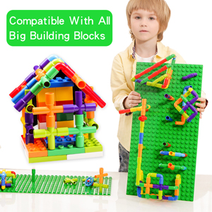blocs de construction de tuyaux compatibles avec les plaques de base lego