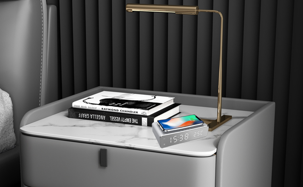 Mellion LED Digital Alarm Clock,Display with Time