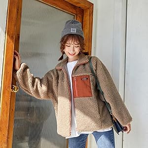 ボアブルゾン ボアジャケット ボアコートボア ブルゾン ジャケット コート アウター マウンテンパーカー フリースジャケット スタンドブルゾン もこもこ 防寒 ノーカラー レディース カジュアル 冬