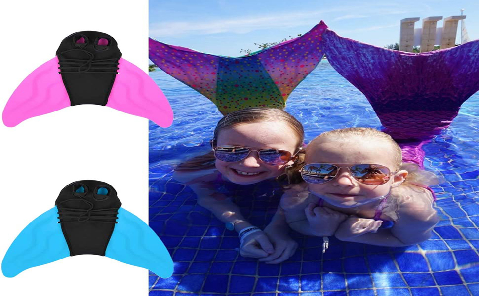 FAROOT Swim Fins for Kids and Adults, Monolithic Mermaid