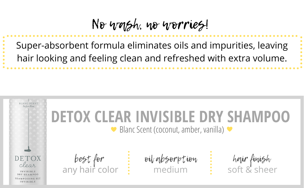 Drybar DETOX CLEAR INVISIBLE DRY SHAMPOO