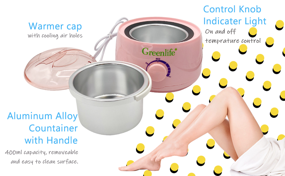 GreenLife® Hair Removal Wax Warmer (Wax Warmer Only, White) Amazon.ca