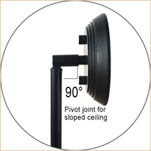 Sloped and Flat ceiling light