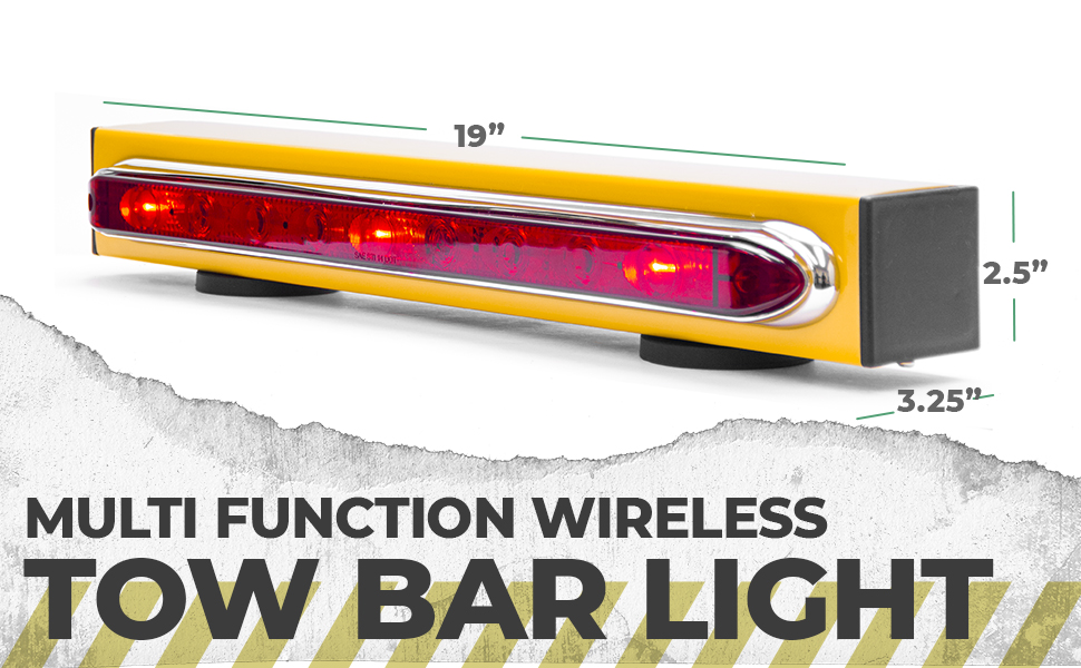 Master Tailgaters 19" Wireless Trailer Tow Light Bar