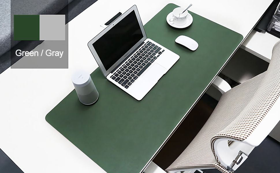 Dual Sided Leather Desk Pad (31.5 x 15.7"), Office