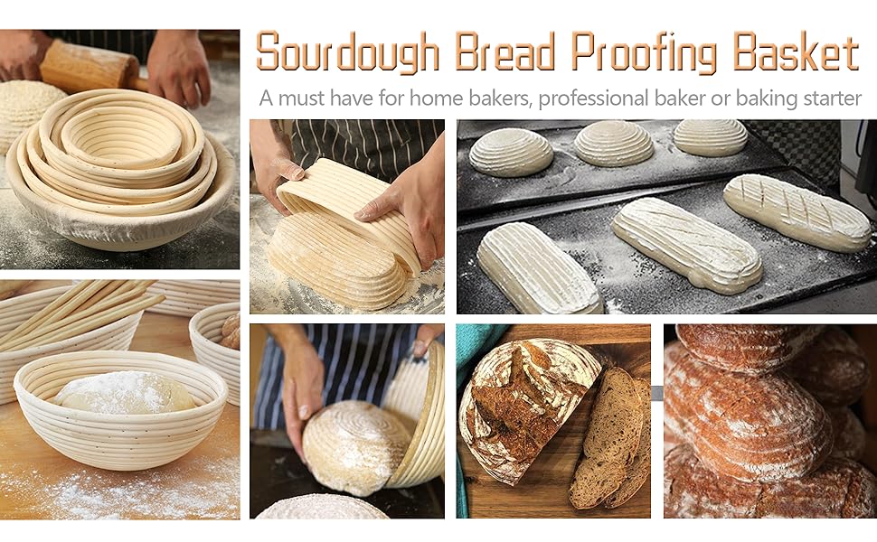 6 Inch Bread Proofing Basket, NILSTOREY Oval Bread