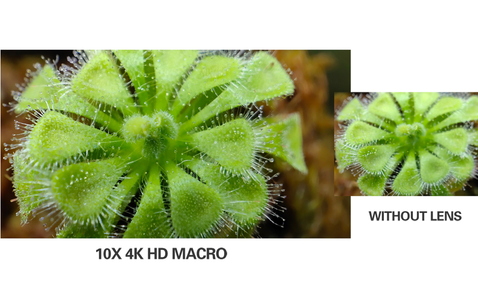 Macro Phone Lens 10X&20X Clip on Macro Lens for iPhone