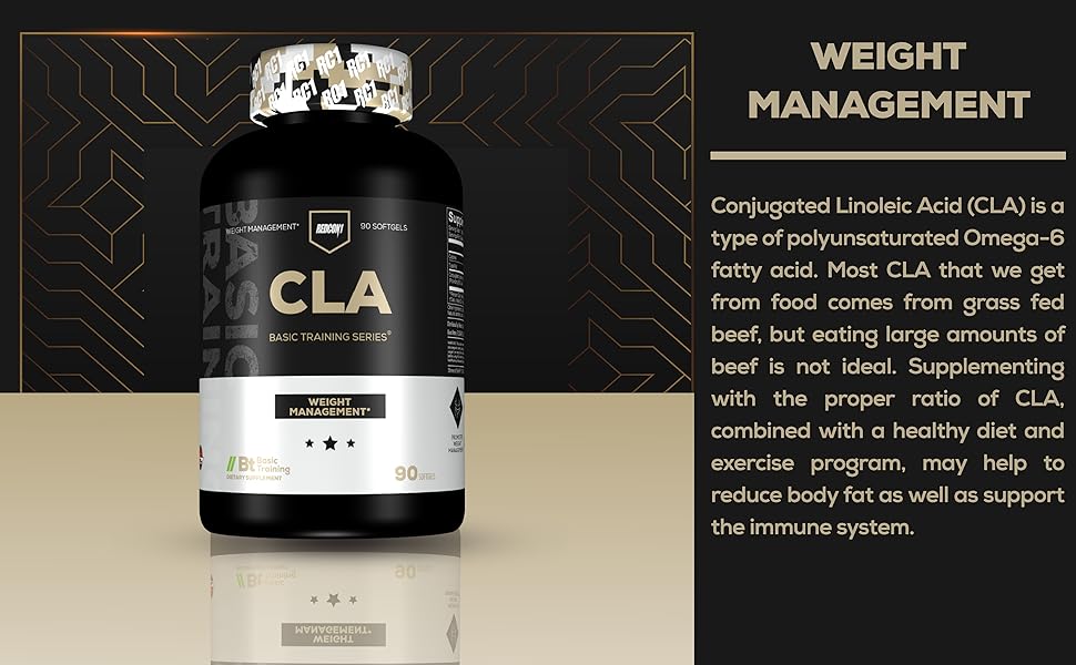 REDCON1 CLA Supplement 1000mg Per Serving Weight Management & Lean