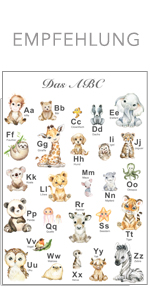 ABC poster alphabet learning poster primary school first class preschool letters learning animal poster 