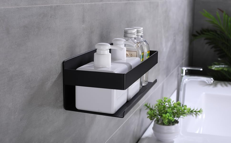 HomeHeng Self Adhesive Shower Shelf/Bathroom Shelf Stick on Wall,Shower