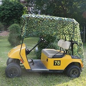  Golf Cart Cover Shade Military Camo Netting