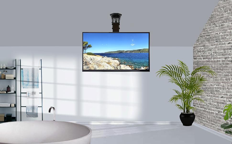 VIVO Electric Ceiling TV Mount for 32 to 70 inch Screens, Large Flip