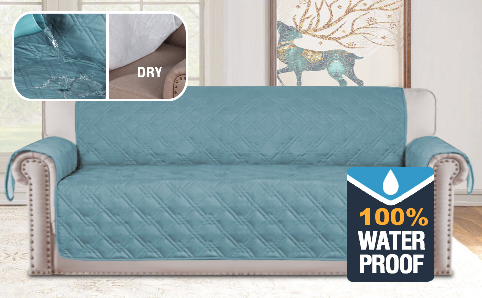 H.VERSAILTEX 100 Waterproof Sofa Covers for Dogs Couch