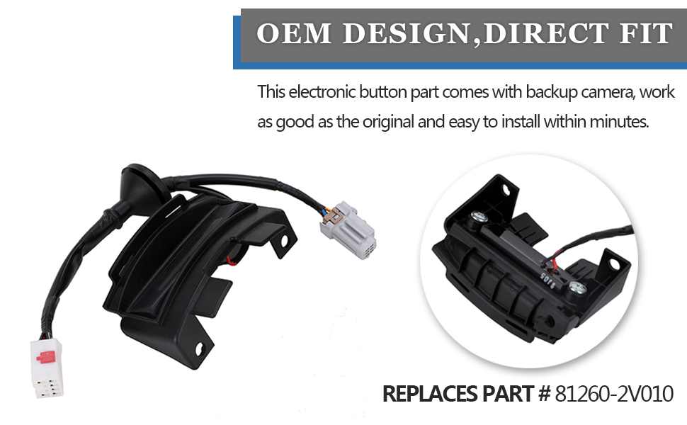 812602V010 Hatch Button Trunk Latch for Hyundai Veloster 1